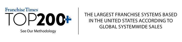 Franchise Times Top 200+ - The largest franchise system based in the United States according to gloval systemwide sales.